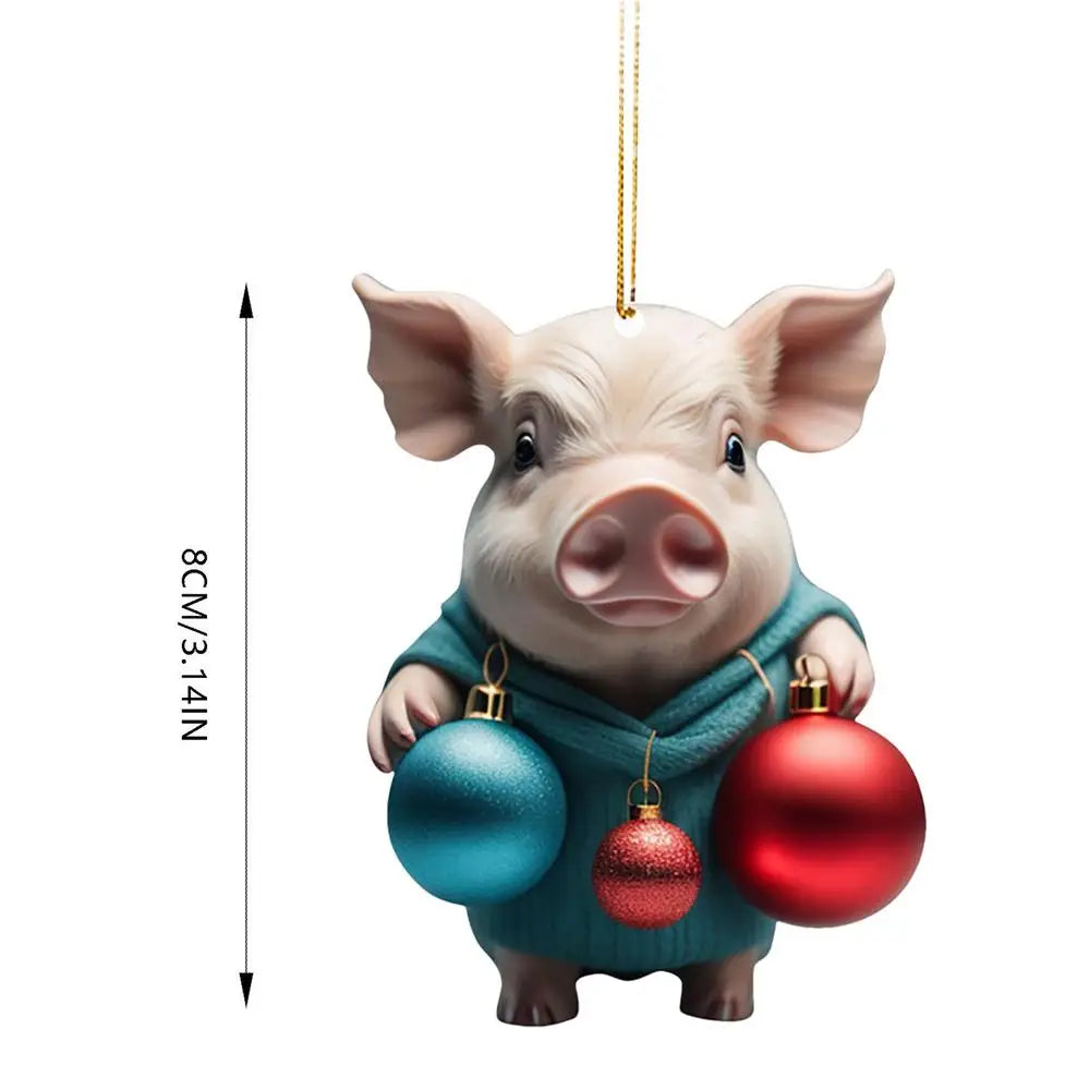 Funny Piggy Ornaments