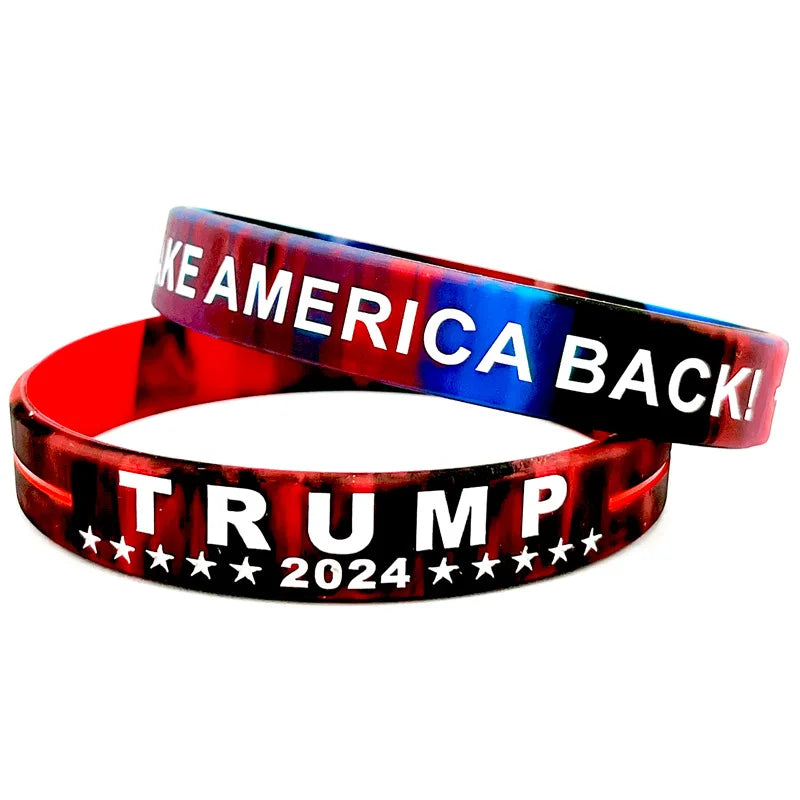 Trump 2024 Campaign Silicone Bracelet