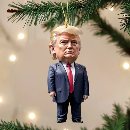 Donald Trump Christmas Hanging Ornament