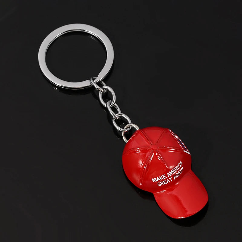 Trump Red Hat Keychain