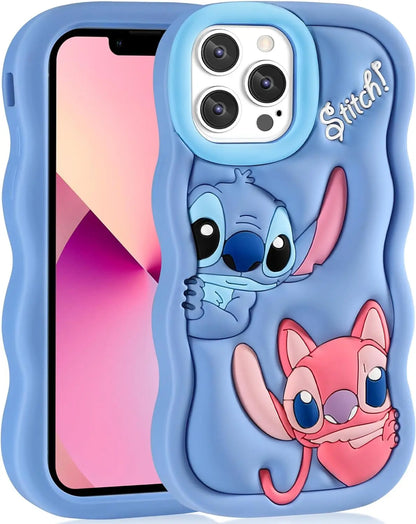 Silicone Stitch Soft Cover Case For iPhone