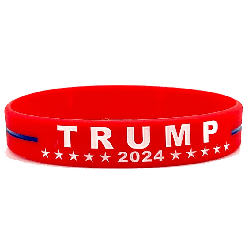 Trump 2024 Campaign Silicone Bracelet