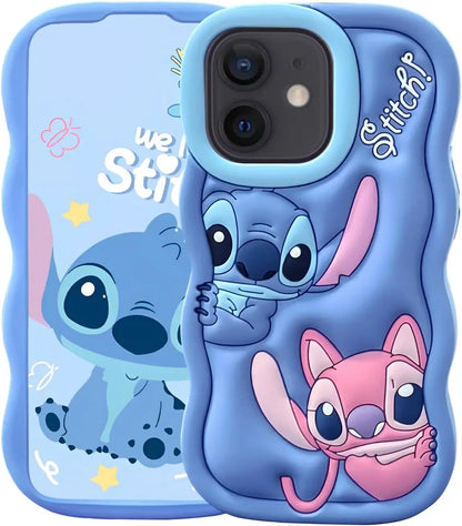 Silicone Stitch Soft Cover Case For iPhone