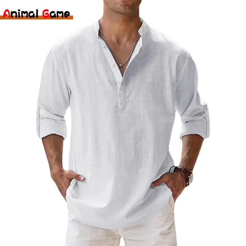 Casual Shirts Lightweight Long Sleeve