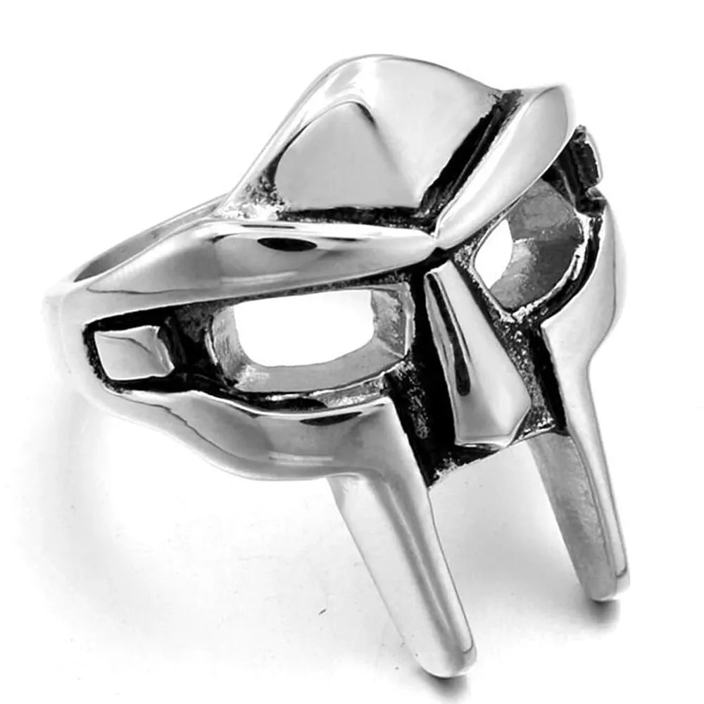 Vintage  Mask Ring For Men Gladiator