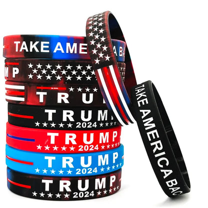 Trump 2024 Campaign Silicone Bracelet