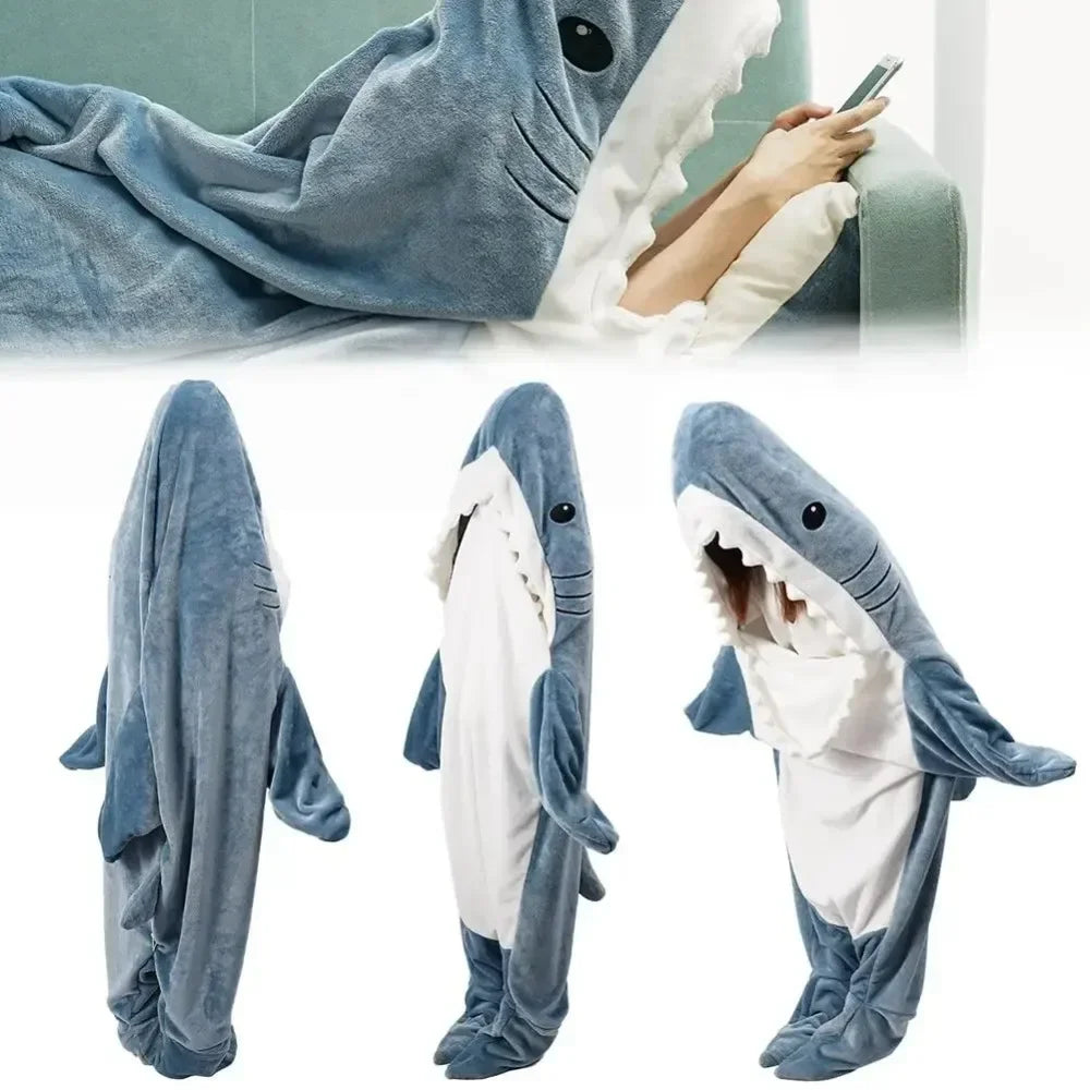 Shark Blanket Adult Hooded