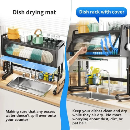 Over The Sink Dish Drying Rack