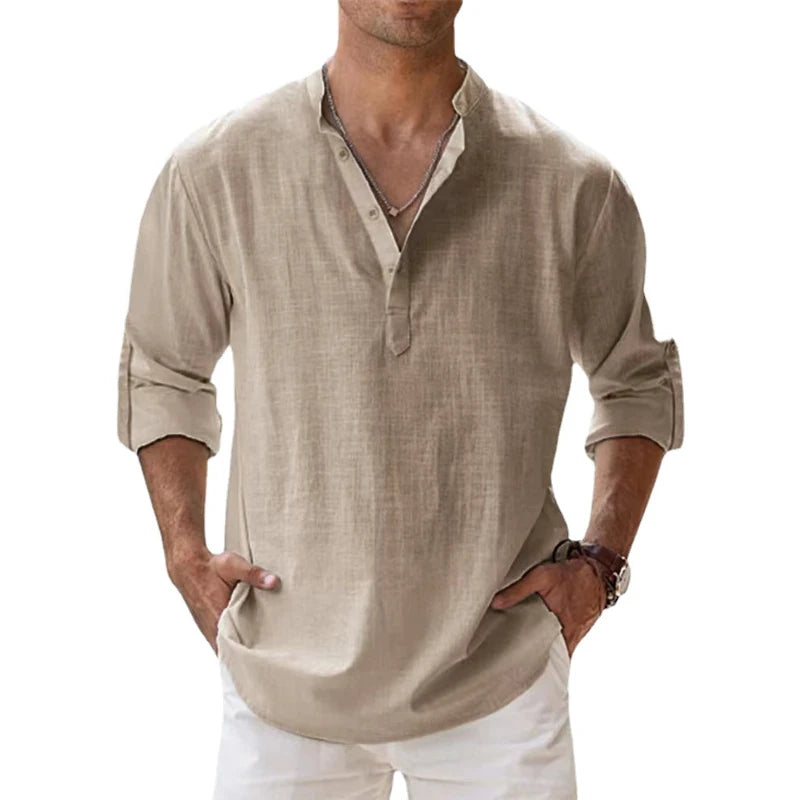 Casual Shirts Lightweight Long Sleeve