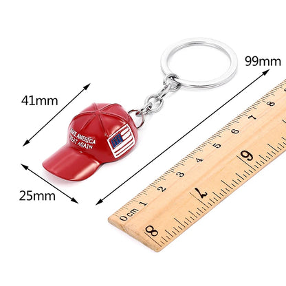 Trump Red Hat Keychain