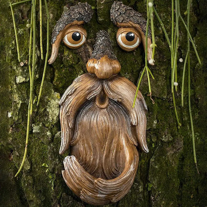 Funny Old Man Tree Face