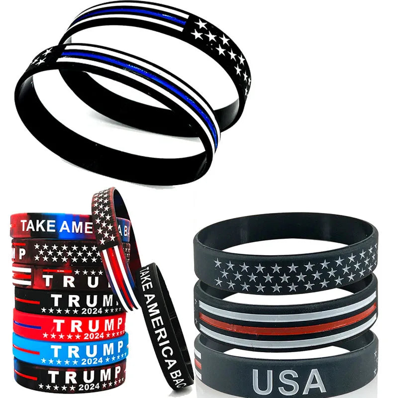 Trump 2024 Campaign Silicone Bracelet